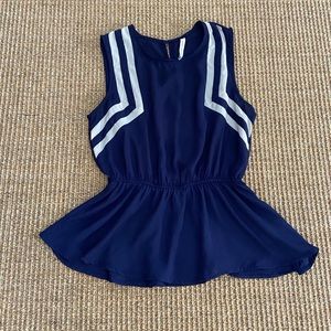 Paper Crane Sheer Peplum Top